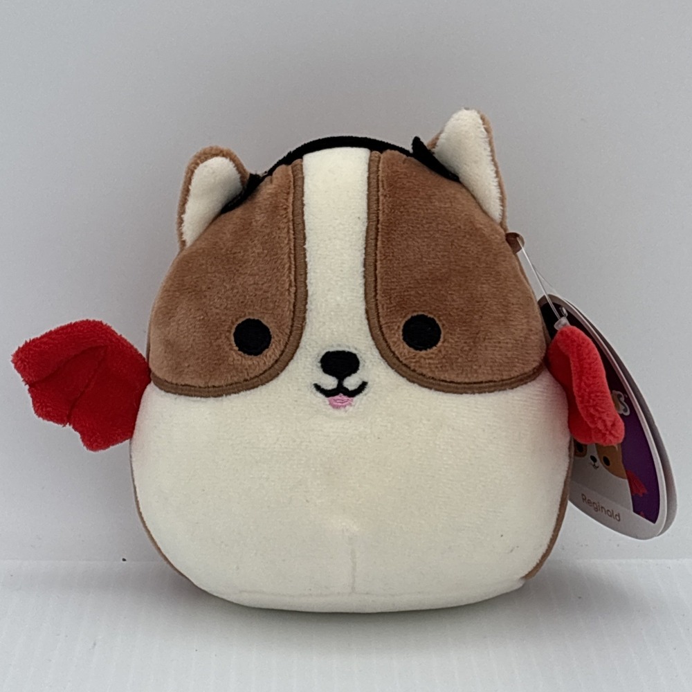 4.5" Halloween Squishmallows Reginald Corgi Dog Plush Toy Bat Devil-with tags
